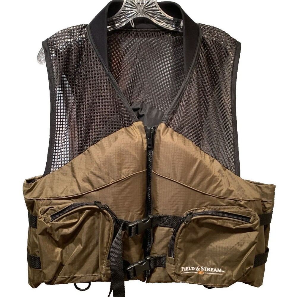 Field & Stream Fishing Kayaking Vest Jacket Flotation Aid Type III PFD 90Lb+ XL